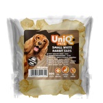 Uniq Pets Dog Snacks Rabbit Ears 80g - малки бели заешки уши за дъвчене