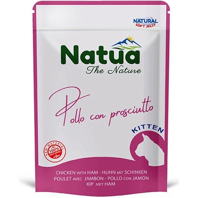 Natua Cat Kitten Kuřecí filety a šunka 70 g