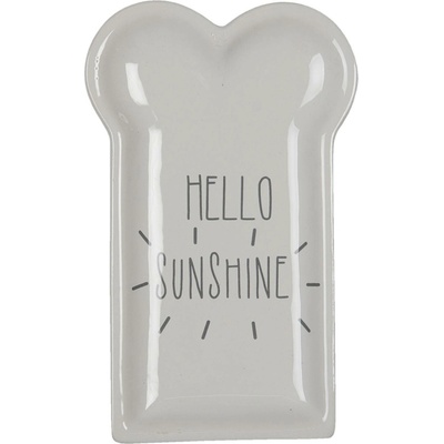 Keramický talířek Hello Sunshine - 10*17*2 cm - Clayre & Eef