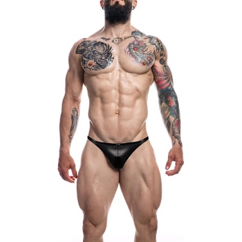 Image 1 of Cut4Men Brazilian Brief Black Leatherette XL