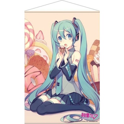 Textilní plakát Textilní plakát Hatsune Miku - Cupcake