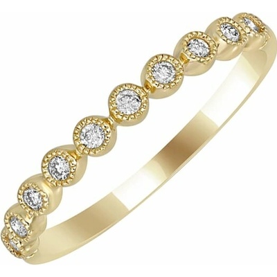 Eppi zlatý eternity prsten vykládaný diamanty Danel R34916