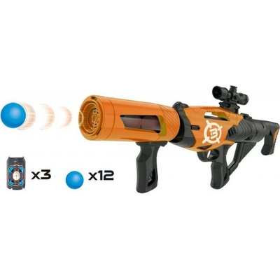 Alltoys Pistole na pěnové míčky 52 cm oranžová