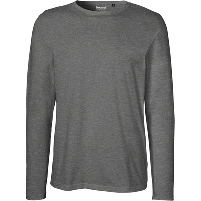 Neutral pánske tričko s dlhým rukávom NE61050 charcoal