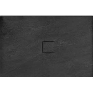 Rea Правоъгълно душ корито Rea Stone 80x120 черно (5902557319978)