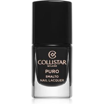 Collistar Puro Long-Lasting Nail Lacquer дълготраен лак за нокти цвят 313 Nero Intenso 10ml