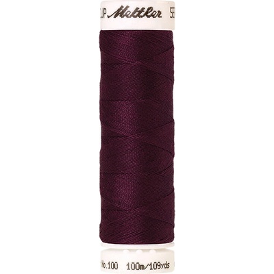 Nitě SERALON 100m na univerzální šití, polyester AMANN Mettler - více barev 6677: 0158 fialová vínová