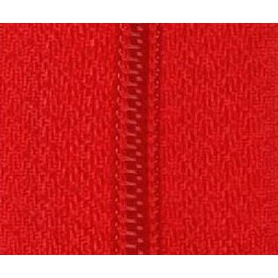 Zips špirálový deliteľný 6mm - dvojcestný farba 26 červená dĺžka 55 cm