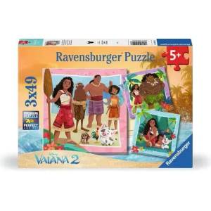 Ravensburger - Puzzle 3x49 Vaiana - 40 - 99 piese