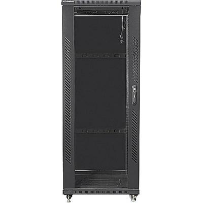 Lanberg rack cabinet 19" free-standing 32U / 600x800 self-assembly flat pack, black (FF01-6832-12B)