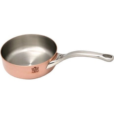 de Buyer Pánev PRIMA MATERA soté pánev měděná rovná s nízkými okraji rukojeť z nerezové oceli 16 cm 5,5 cm 1,13 kg