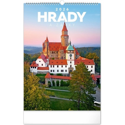 NOTIQUE Nástěnný Hrady a zámky 33 x 46 cm 2026