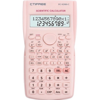 CTIFREE FC-82MS-C PINK розов научен калкулатор, 80x155mm, 2 години гаранция (FC-82MS-C)