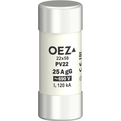 Pojistka válcová PV22 25A gG