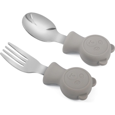 Martons Detský príbor Bear Light Beige 2 ks