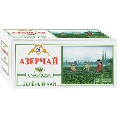 Azerčaj Zelený čaj s čabrecom 25 x 1,8 g