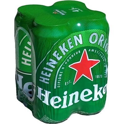 Heineken pivo 12° 4 x 0,5 l (plech)