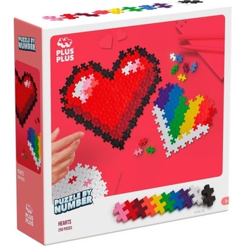 Plus-Plus Mini Skladaj podľa čísiel - Srdce