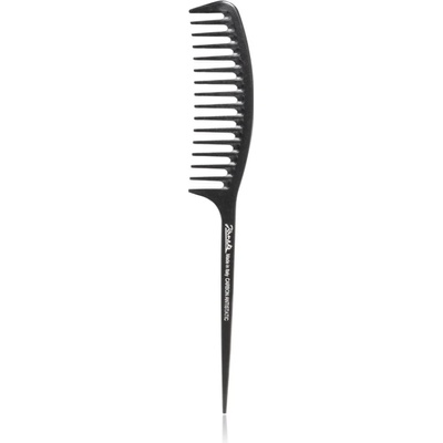 Janeke Carbon Fibre Fashion Comb with a long tail and wavy frame гребен за коса 21, 5 x 3 cm