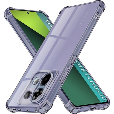 Techsuit Калъф за Xiaomi Redmi Note 13 Pro 5G / Poco X6 - Techsuit - Удароустойчив Clear Silicone - Опушено Черен