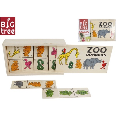Big Tree domino zvířátka 15,5x9x4cm 28ks