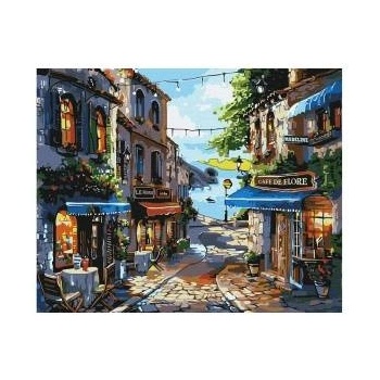 Ideyka painting by numbers Seaside restaurants KHO3652 40x50 AP0025