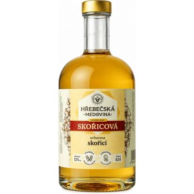 Hřebečská medovina Skořicová 12% 0,5 l