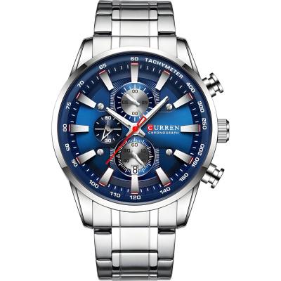 Curren Часовник curren na-14256 - Сребристо / Синьо kp14256