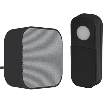 Solight bezdrôtový zvonček, do zásuvky, 180m, čierny, learning code