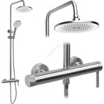 Rea Rea-p9498 - Душов комплект със смесител rivo, четкана стомана (re0487) Електрически кани