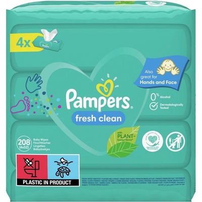 Pampers Fresh Clean Dětské Čisticí Ubrousky 208 ks