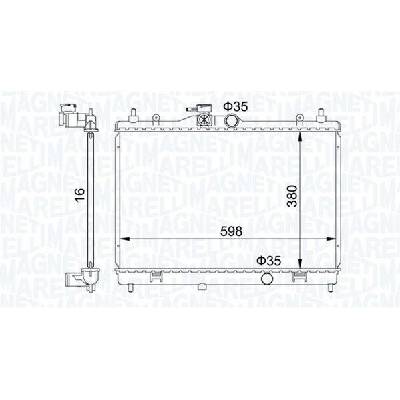 Chladič, chlazení motoru MAGNETI MARELLI 350213168300