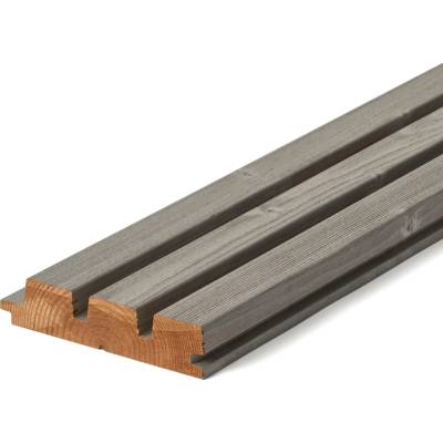 Palubka obkladová kartáčovaná pero+drážka Thermowood Luna Arctic Triple Shadow smrk 32×140×4 200 mm