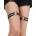SuperLove Kitty Faux Leather Garters 81318 Black