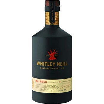 Whitley Neill Handcrafted Dry Gin 43% 0,7 l (čistá fľaša)