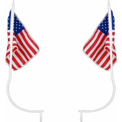 FOSCO Vlajka USA s úchytmi na ŠPZ pár