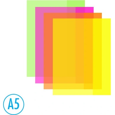 LUMA Obal na sešity sada 10 ks mix neon barev A5 – Sleviste.cz