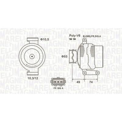 generátor MAGNETI MARELLI 063731638010