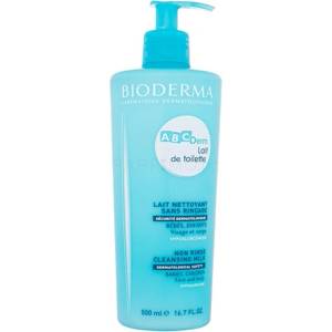 BIODERMA ABCDerm Baby Non Rinse Cleansing Milk деликатен успокояващ и почистващ лосион за деца 500 мл
