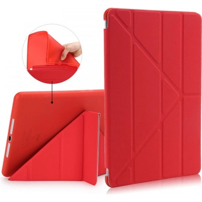 SES 2v1 Smart flip cover + zadní silikonový ochranný obal pro Apple iPad Air 4 10.9 2020 červený 7985