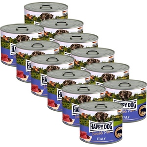 Happy Dog Sensible Pure Italy 12 x 200 г / бивол
