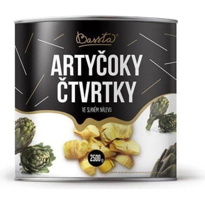 Bassta Artičoky štvrťky v slanom náleve 2500 g