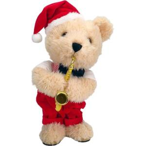 RAYA TOYS Танцуващо и пеещо плюшено мече Raya Toys - Коледно, 41 cm, бежово (502124089) - baby