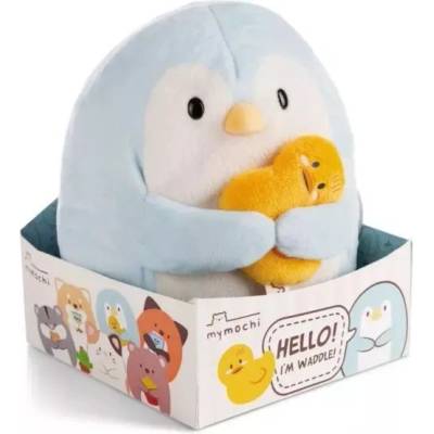 NICI MyMochi: Меко плюшено пингвинче Waddle с патица - 16 см, в подаръчна кутия (61149)