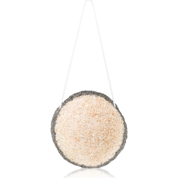 BrushArt Home Salon Double-sided konjac sponge нежна ексфолираща гъба Charcoal & Walnut 6 гр