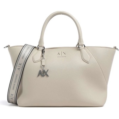 Armani Exchange Isabela medium kabelka béžovo šedá