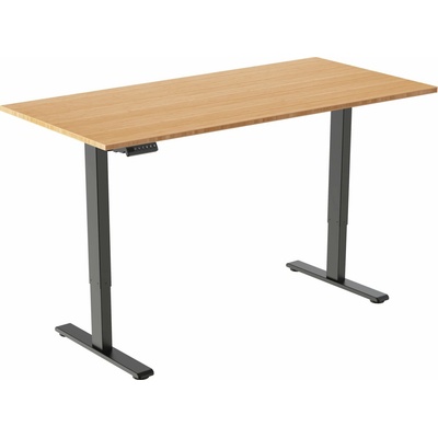 AlzaErgo Table ET2 Essential černý + deska 120×80 cm bambusová