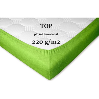 Dadka froté prostěradlo kiwi 90x200x15