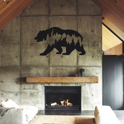 Decono Метална Декорация Планинска Мечка