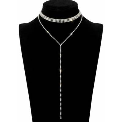 RB-nakuplevne Štrasový choker s přívěskem (23x15 cm, přívěsek 25 cm)